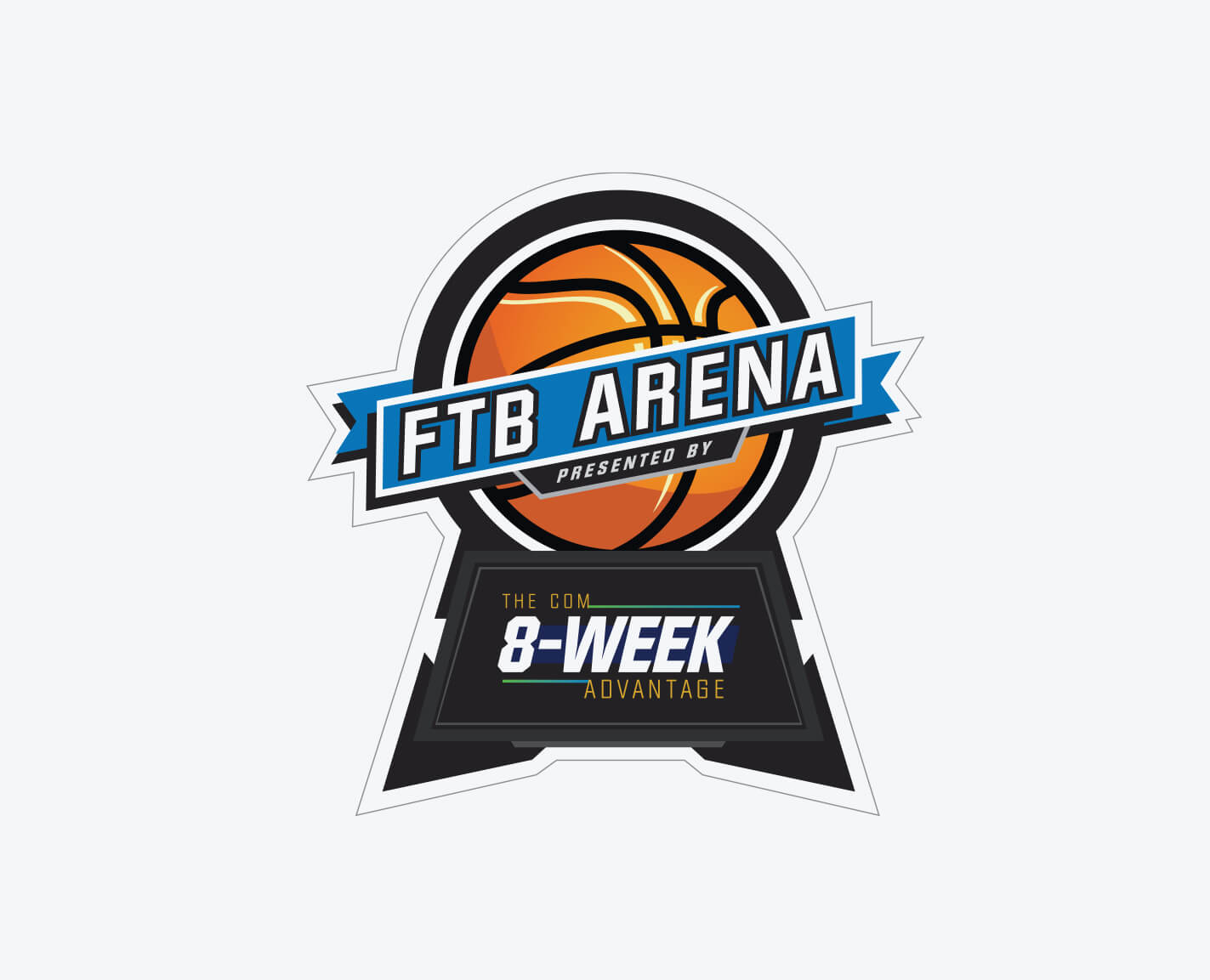 Flock the Block Arena logo. Copyright College of the Mainland.