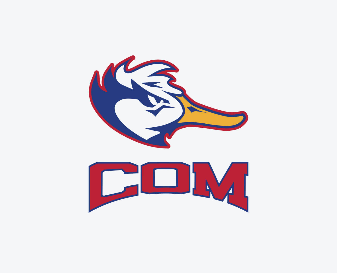 COM mascot logo. Copyright College of the Mainland.